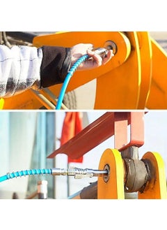 NewShark NewShark High Pressure Grease Coupler Grease Nozzle Zerk Fitting Stainless Steel Lock Clamp Type Grease Adapter Nozzles For Fast To Lock And Release  - Image 3
