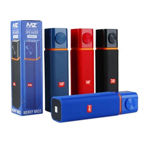 MZ M38VP Portable Bluetooth Speaker - Dark Blue | High Bass 10W Bluetooth Speaker | Experience Deep Sound | Immersive Sound Quality - Image 2