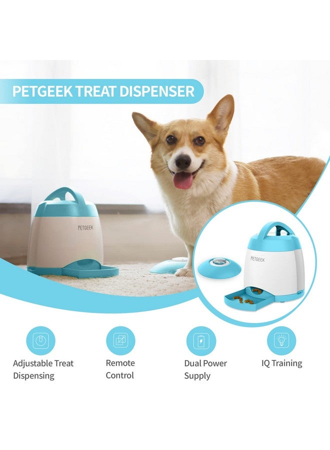 بيتجيك موزع مكافآت الكلاب الأوتوماتيكي من بيت جيك مزود بزر - وحدة تغذية الكلاب بأزرار لتدريب الذاكرة، ألعاب تفاعلية للكلاب مزودة بمكافآت ووحدات تغذية الكلاب لتدريب الذكاء (أزرق) - Image 1