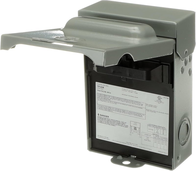 ABB TF30RCP  Weatherproof Fused AC Disconnect Switch  AC Disconnect 30A 240V  1 Phase N3R  Horsepower Rated  10kAIC - Image 2