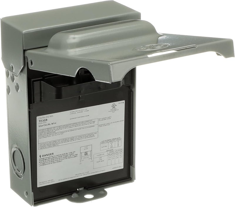 ABB TF30RCP  Weatherproof Fused AC Disconnect Switch  AC Disconnect 30A 240V  1 Phase N3R  Horsepower Rated  10kAIC - Image 3