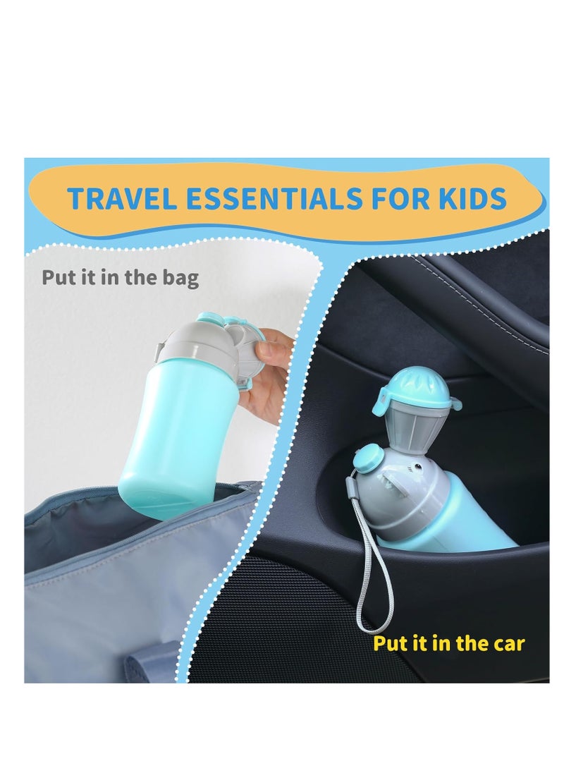 MUMS PLANET Travel Urinal Portable Potty Pee Cup for Kids Girls Urinal Emergency Toilet for Camping Car Travel and Kid Potty Pee Training Pee Bottle for Toddlers Kids Children Baby Girls  - Image 5