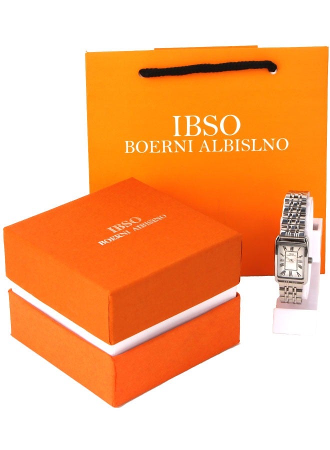 IBSO Casual Watch for Women -Analog- Quartz - Silver stainless steel Band - IBM28 - Image 5