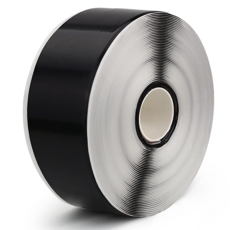 LLPT Butyl Sealing Tape 51mm x 15m Extra Thick Heavy Duty Adhesive Tape Waterproof Self Sealing Tape Heavy Duty for Wood Decks Stitching 1 Roll Black (JDT05050) - Image 1