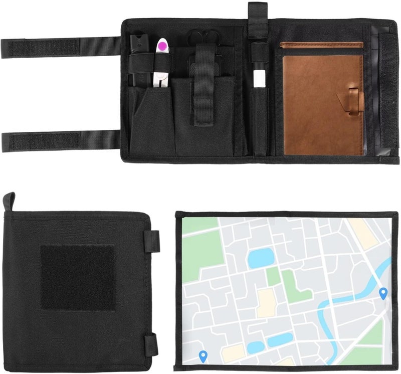 Multifunctional Map Pouch, Pen Tool Holders with Strategical Foldable Map Case, Storage Bag with Clear Window, Waterproof Map Protector for Outdoor Hiking - Image 1