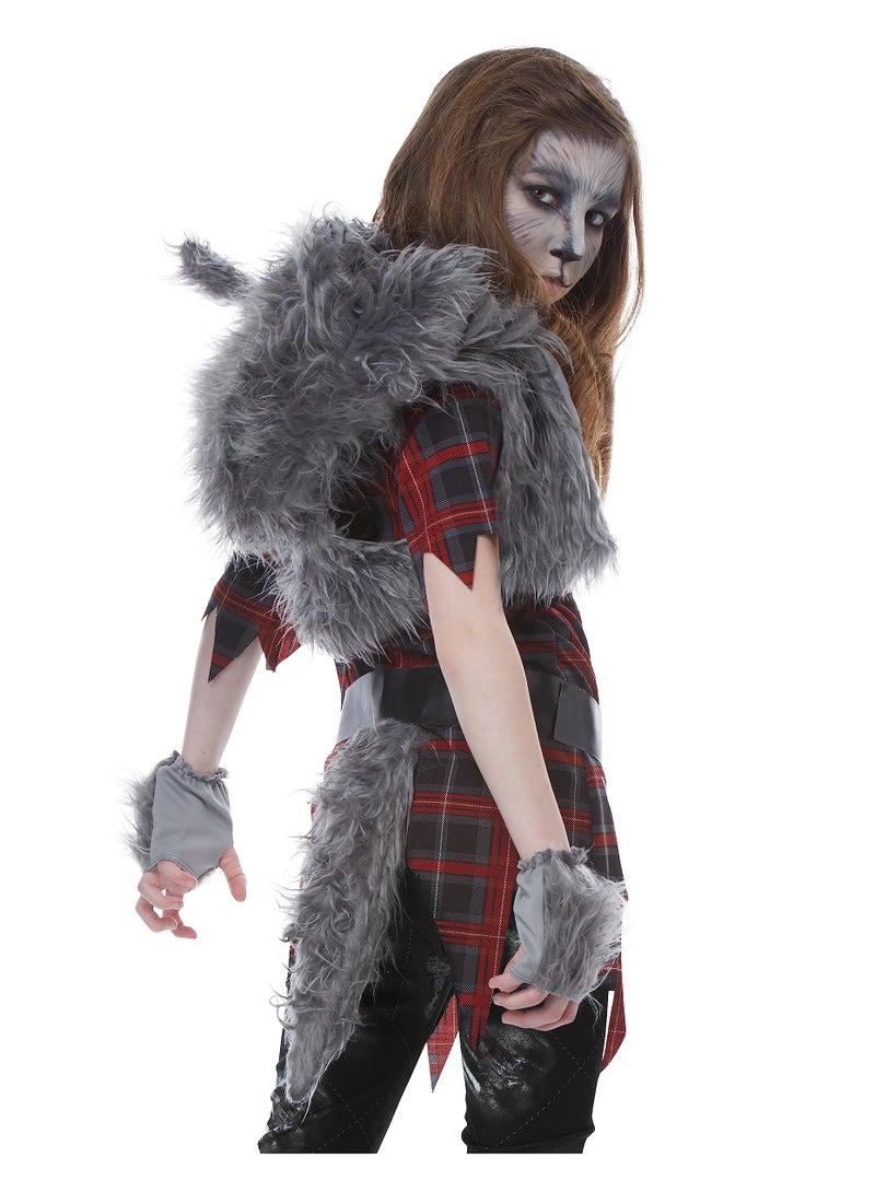 California Costumes Girls Werewolf Costume - L Red/Gray - Image 2