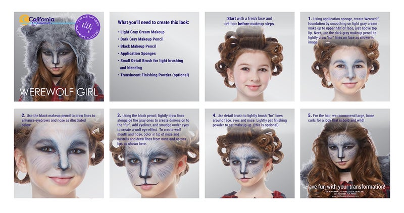 California Costumes Girls Werewolf Costume - L Red/Gray - Image 4