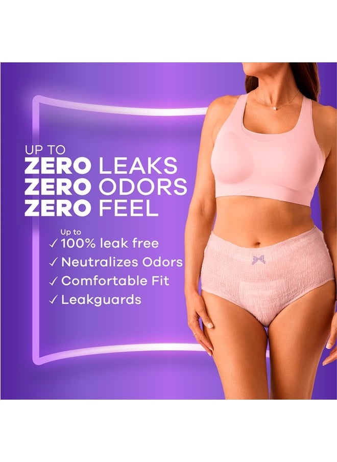 Always Discreet ملابس داخلية للنساء لسلس البول وبعد الولادة للنساء، مقاس صغير/متوسط، أقصى قدر من الحماية، 32 قطعة (قد تختلف التعبئة)  - Image 4