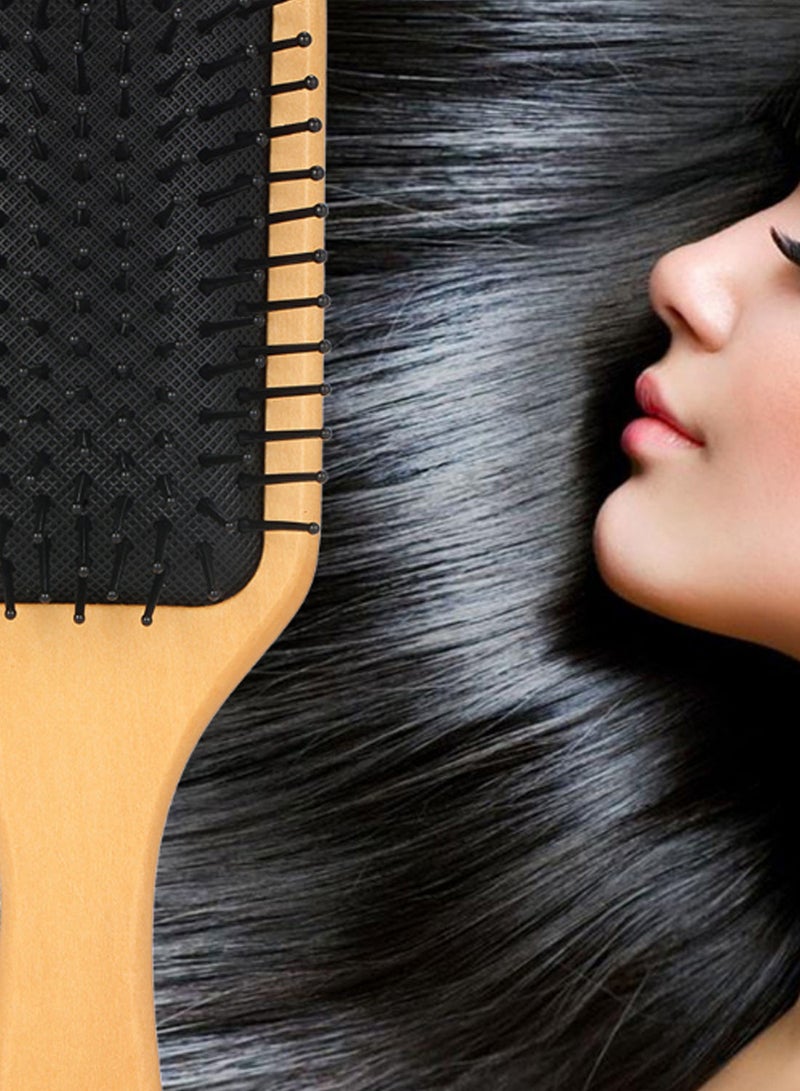 NIBEMINENT Anti-Static Hair Comb With Carry Bag Beige/Black  - Image 2