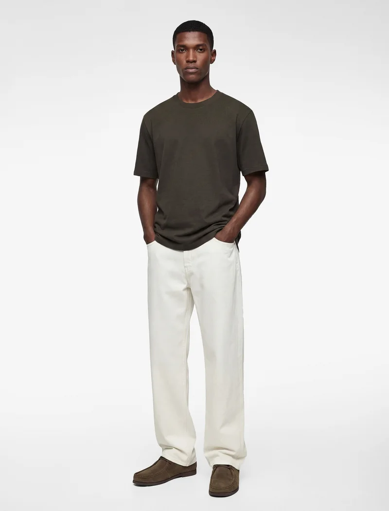 كوتون Crew Neck T-Shirt