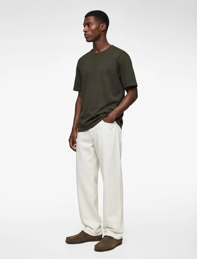 كوتون Crew Neck T-Shirt