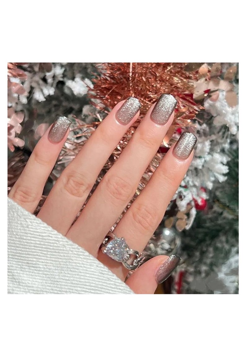 طقم أظافر أكريليك قابلة لإعادة الاستخدام مع شريط مزدوج وغراء متضمن - Image 1