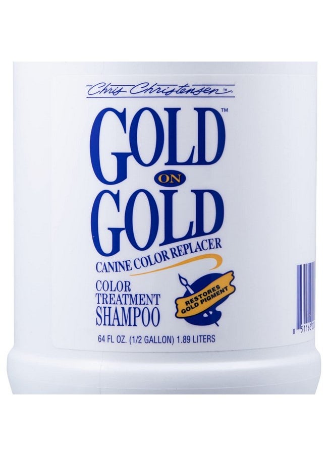 Chris Christensen Chris Christensen Gold on Gold Color Treatment Dog Shampoo, Groom Like a Professional, Restore Gold Pigment, Not a Dye, Made in The USA, 64 oz  - Image 5