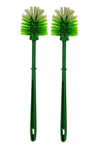 Aristo Aristo Plastic Toilet Brushes Pack of 2 Mix Colour (8 cm x 8 cm x 42 cm)  - Image 5