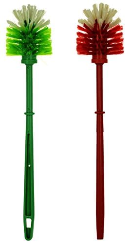 Aristo Aristo Plastic Toilet Brushes Pack of 2 Mix Colour (8 cm x 8 cm x 42 cm) - Image 1