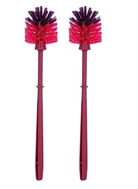 Aristo Aristo Plastic Toilet Brushes Pack of 2 Mix Colour (8 cm x 8 cm x 42 cm)  - Image 4