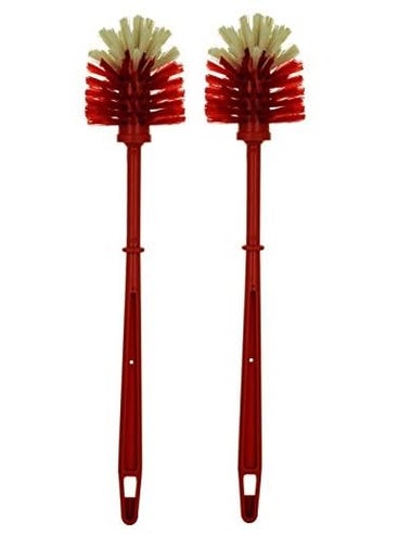 Aristo Aristo Plastic Toilet Brushes Pack of 2 Mix Colour (8 cm x 8 cm x 42 cm)  - Image 3