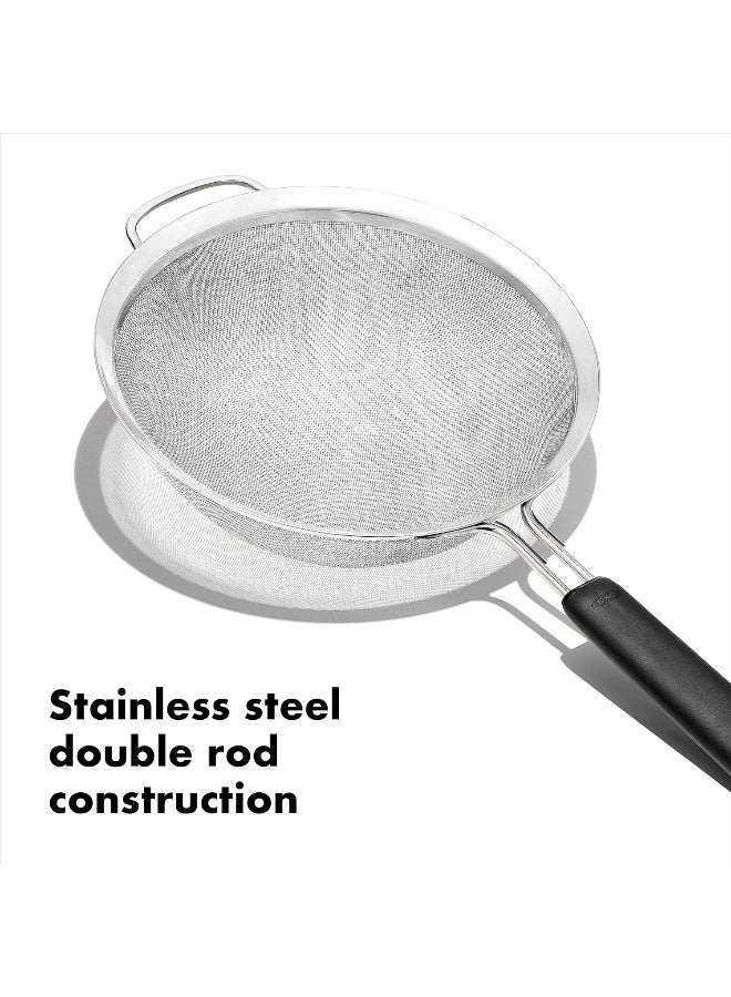 OXO Good Grips 8-Inch Double Rod Strainer, Black  - Image 4