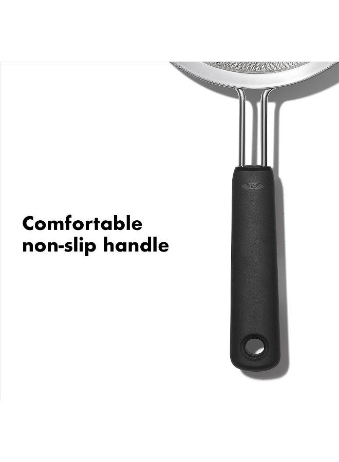 OXO Good Grips 8-Inch Double Rod Strainer, Black  - Image 1