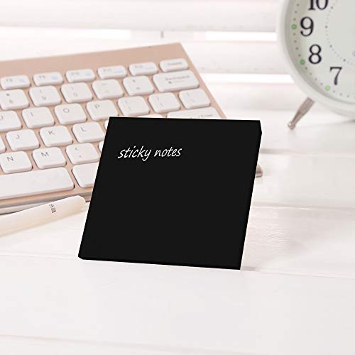 ZGPEPEXIA Black Sticky Notes 3"×3" 6 Pads Self-Stick Notes, 100 Sheets/Pad Total 600 Sheets - Image 4