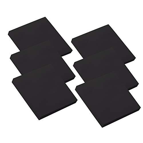 ZGPEPEXIA Black Sticky Notes 3"×3" 6 Pads Self-Stick Notes, 100 Sheets/Pad Total 600 Sheets - Image 5