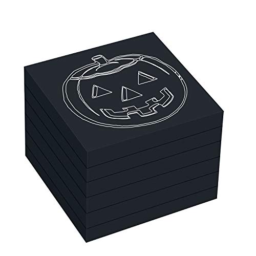 ZGPEPEXIA Black Sticky Notes 3"×3" 6 Pads Self-Stick Notes, 100 Sheets/Pad Total 600 Sheets - Image 1