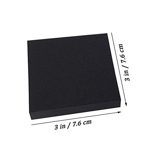 ZGPEPEXIA Black Sticky Notes 3"×3" 6 Pads Self-Stick Notes, 100 Sheets/Pad Total 600 Sheets - Image 3