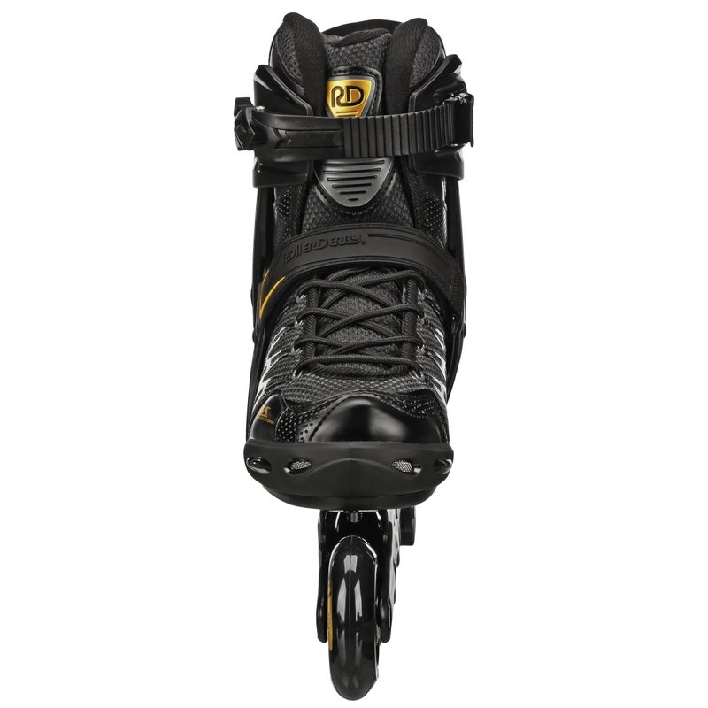 Roller Derby AERIO Q-60 Men's Inline Skates, Black/Gold, Size 12 - Image 3