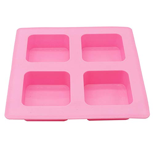 X-Haibei Basic Plain Square Lotion Bar Soap Mold Making 4oz/Cell Big Size - Image 3