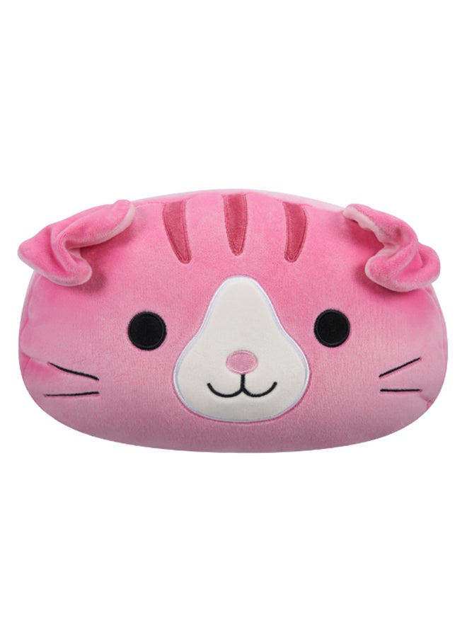 Squishmallows - 12-Inch Medium Plush Geraldine Pink Scottish Fold Cat Stackables  Kellytoy Plush Toy, Multicolor, Pink - Image 1