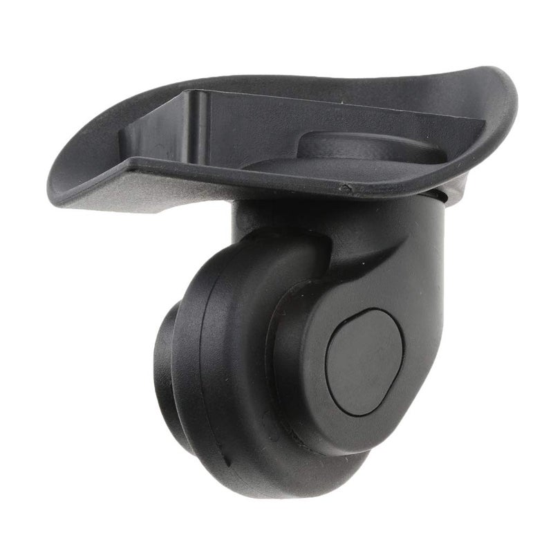 Black Replacement Luggage Wheels 2 Piece 360 Degree Swivel Suitcase Casters Repair Accessory - Image 2