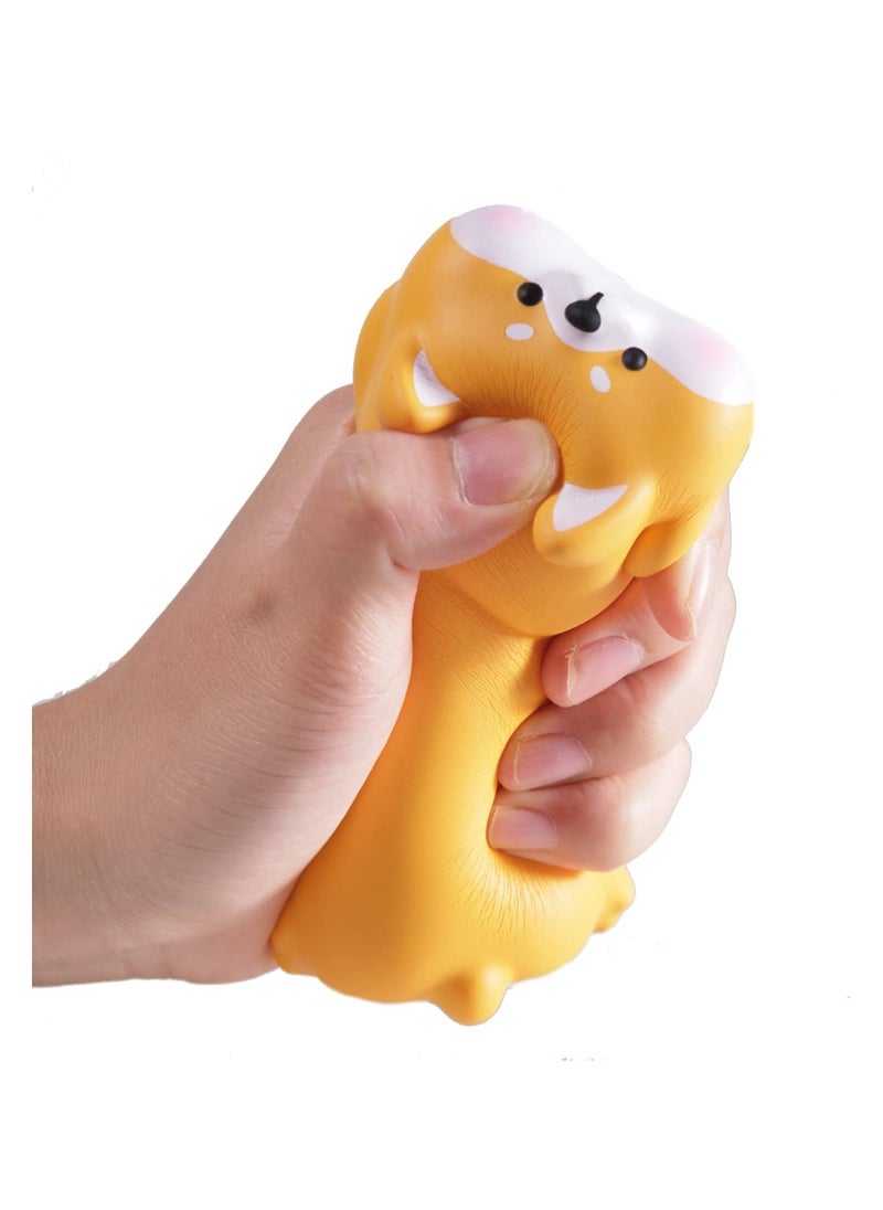 SYOSI Wrist Rest Support for Mouse Keyboard Computer Arm Rest for Desk Ergonomic Kawaii Office Supplies Slow Rising PU Mouse Pad Yellow Chaigou  - Image 2