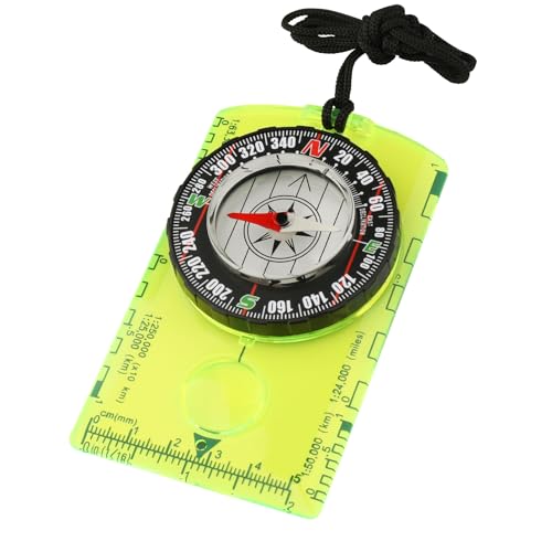 HKDiRedy Orienteering Compass for Kids & Beginners – Lightweight Magnetic Navigation Compass with Map Scale, Easy-to-Read Dial for Camping, Hiking, Backpacking, Scouting & Outdoor Learning - Image 1