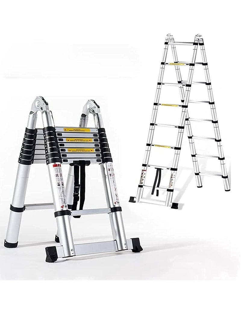 ROBUSTLINE Robustline Foldable Telescopic Ladder "A Type" 4.4M  - Image 1