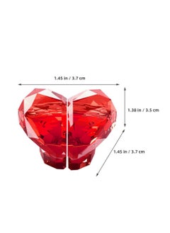 Generic 1 Pair Red  Long Nail Dedicated Toilet Press, New Light Luxury Love Toilet Press, Long Nail Exclusive, Toilet Toilet Flushing Button Switch Assistant, Protecting Long Nails  - Image 2