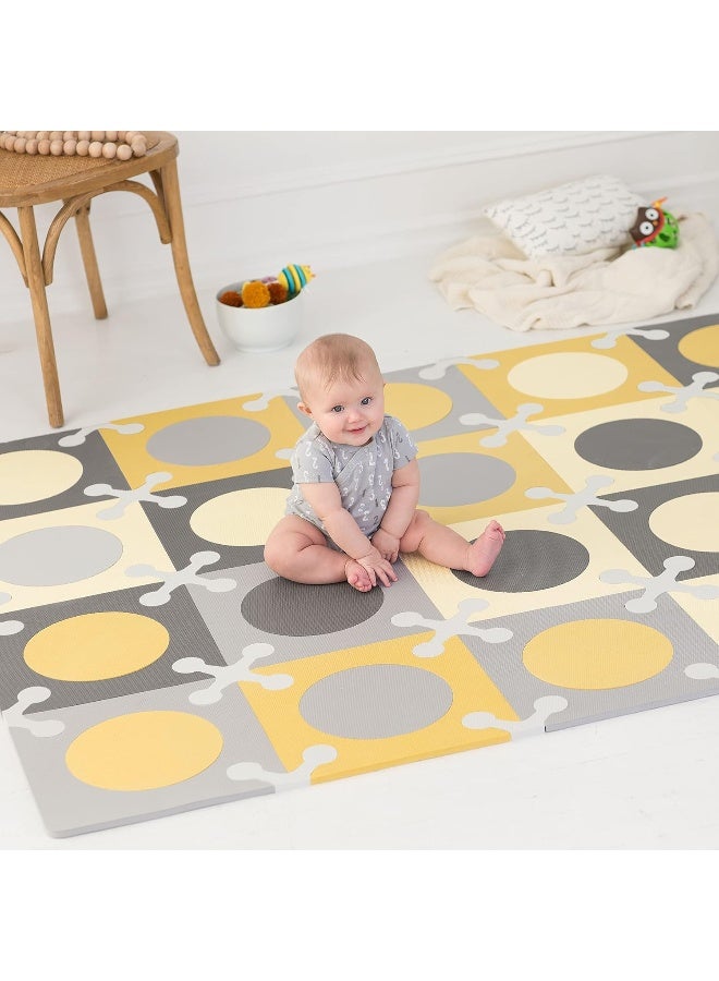 Skip Hop Playspot Floor Tiles - Gold & Grey - Image 5