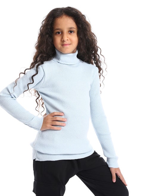 هاي كول صوف بناتي برقبة عالية