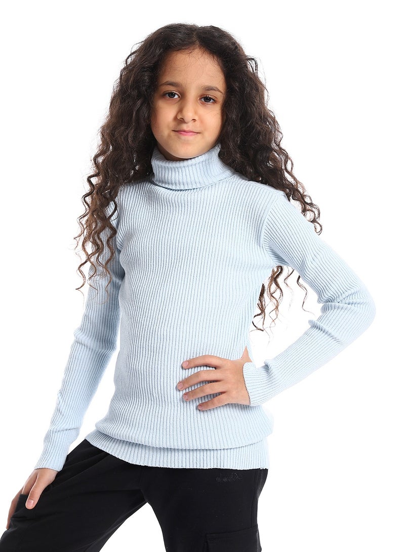 Caesar Girls Wool Pullover With High Neck  - Image 2