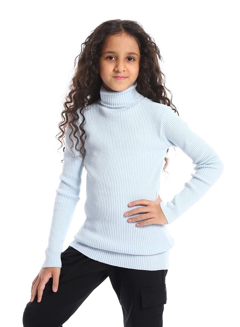 Caesar Girls Wool Pullover With High Neck  - Image 3