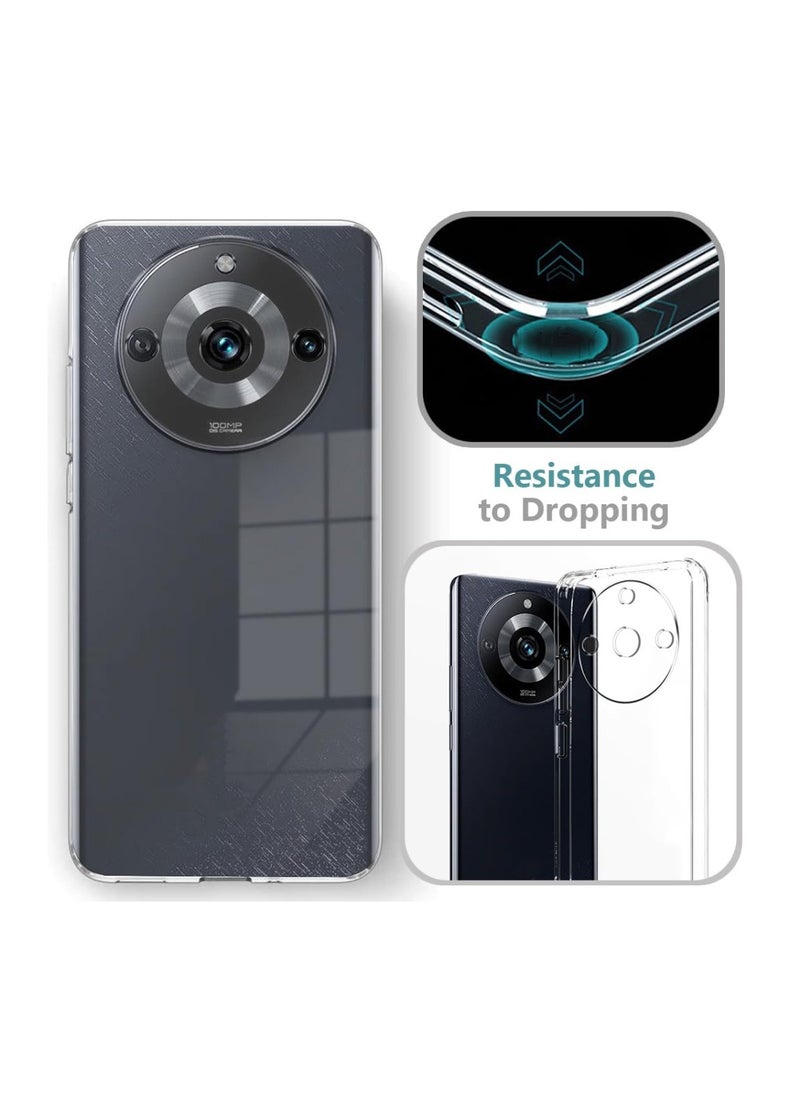 Techie Realme 11 Pro 5G / Realme 11 Pro Plus 5G TPU Soft Corner Ultra Slim Clear Case Shockproof Anti Fingerprint Transparent Protective Back Cover  - Image 5