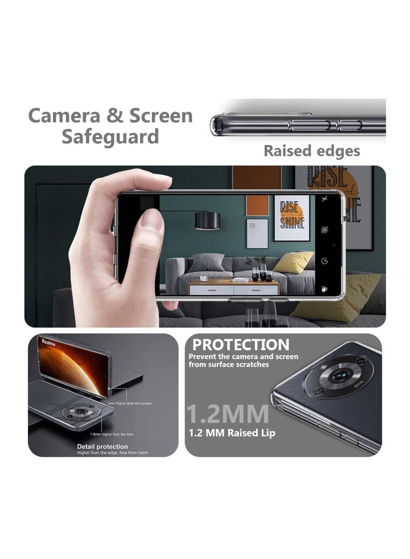Realme 11 Pro 5G / Realme 11 Pro Plus 5G TPU Soft Corner Ultra Slim Clear Case Shockproof Anti Fingerprint Transparent Protective Back Cover