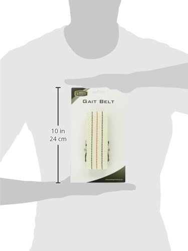 Prestige Medical 621wht Cotton Gait Belt with Metal Buckle White - Image 5