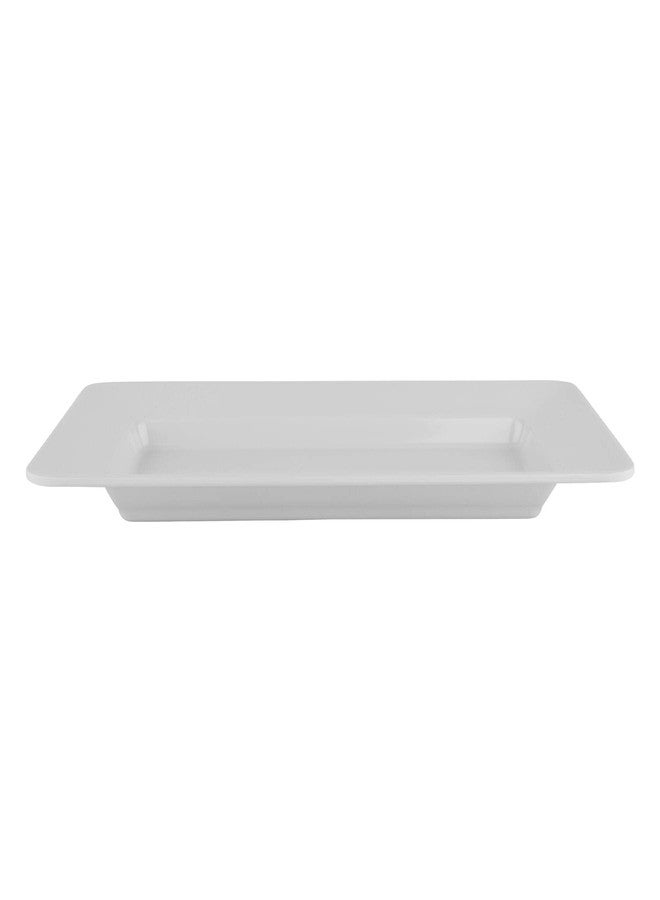Get G.E.T. ML-10-W 15" x 8" Rectangular Plate, Melamine, White - Image 3