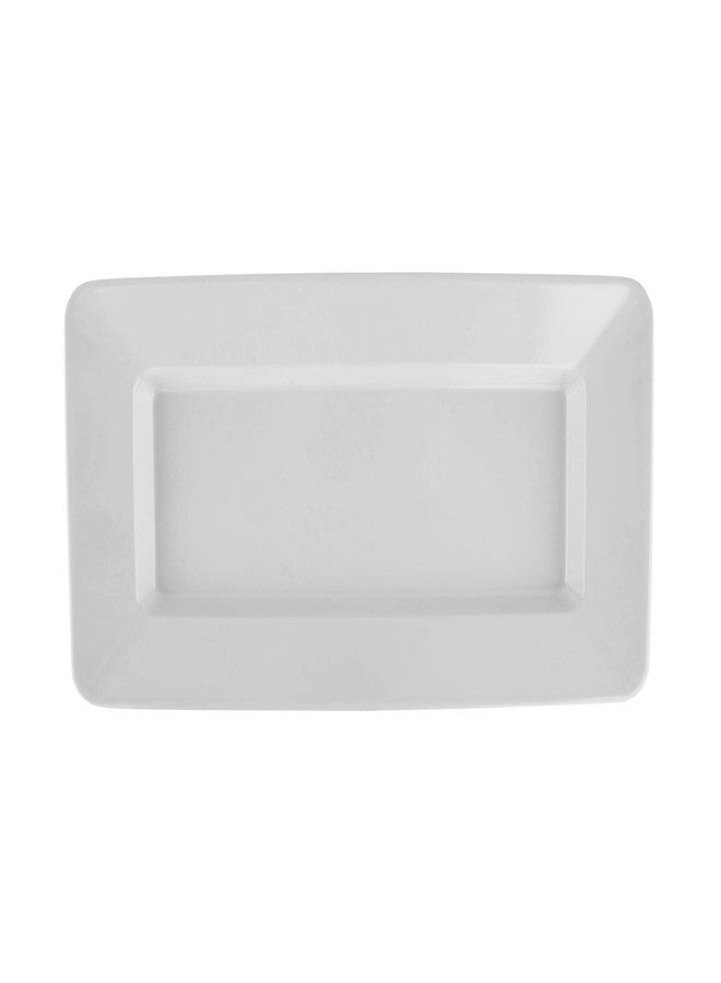 Get G.E.T. ML-10-W 15" x 8" Rectangular Plate, Melamine, White - Image 2