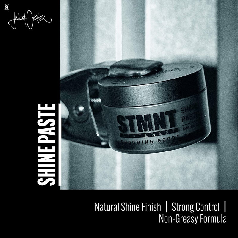 STMNT Grooming Goods Shine Paste, 3.38 oz | Natural Shine Finish | Strong Control | Non-Greasy Formula - Image 3