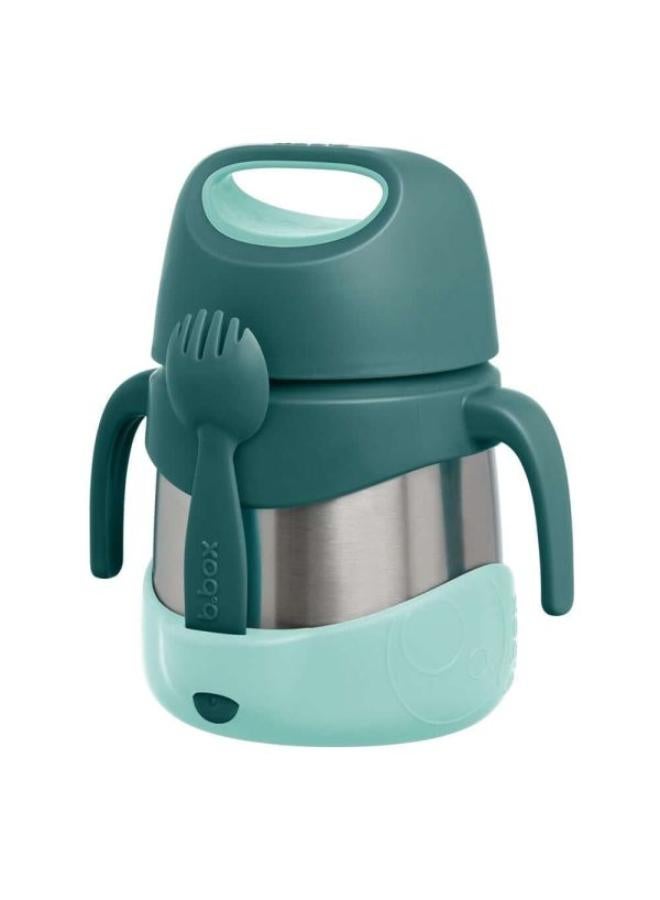 b.box  Food Jar with Spork for Toddlers | Easy open container for Toddlers | Stainless Steel, 5hrs + of perfect temperatures | Dishwasher safe, BPA Free - Image 2