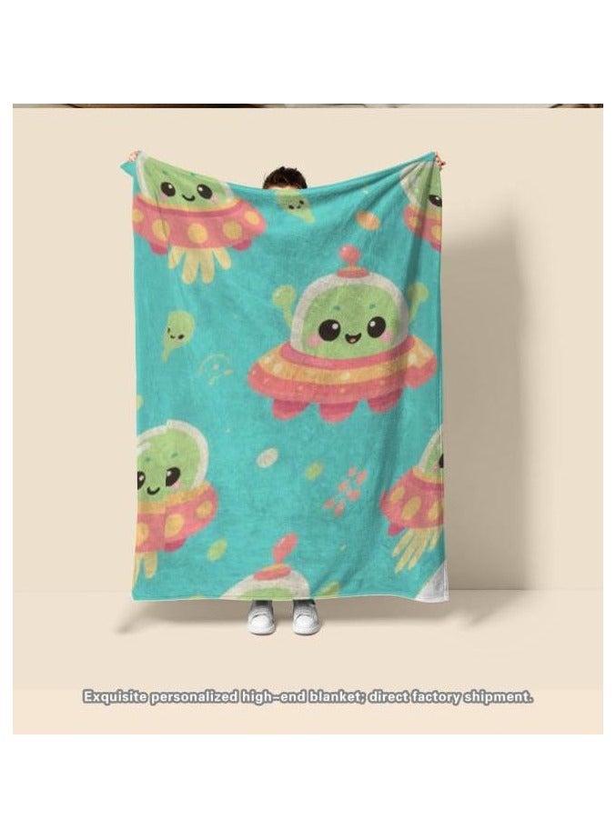 عام بطانية رقيقة من الفانيلا (دافئة ومريحة، ومناسبة للنوم واستخدام الألعاب وإزالة الغبار ومقاومة للرمل) 150 سم * 200 سم - 82 - Image 1