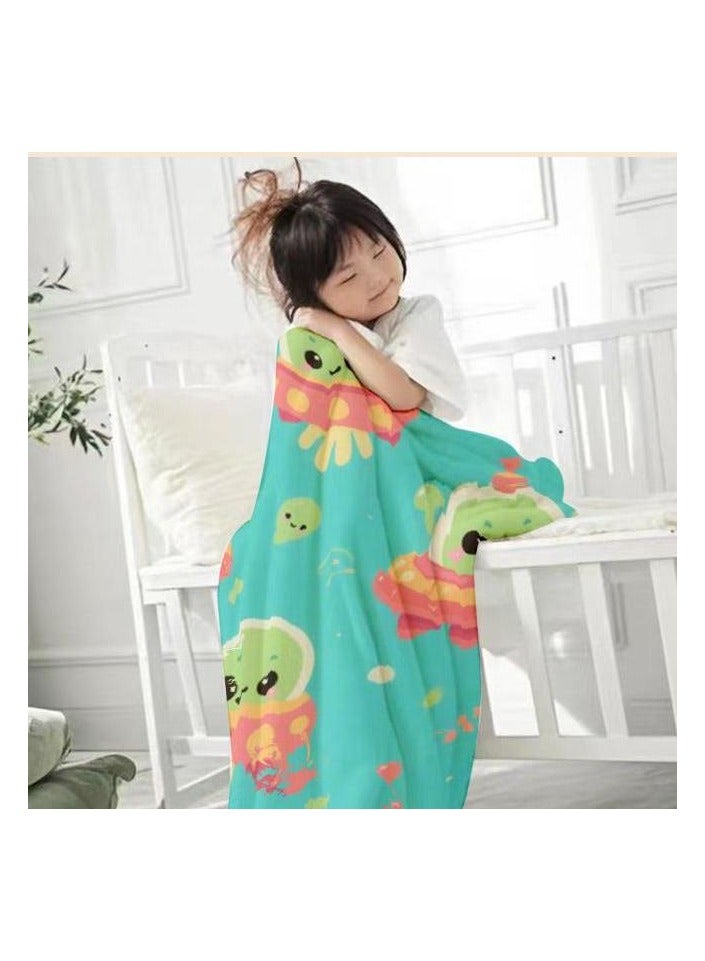 عام بطانية رقيقة من الفانيلا (دافئة ومريحة، ومناسبة للنوم واستخدام الألعاب وإزالة الغبار ومقاومة للرمل) 150 سم * 200 سم - 82 - Image 4