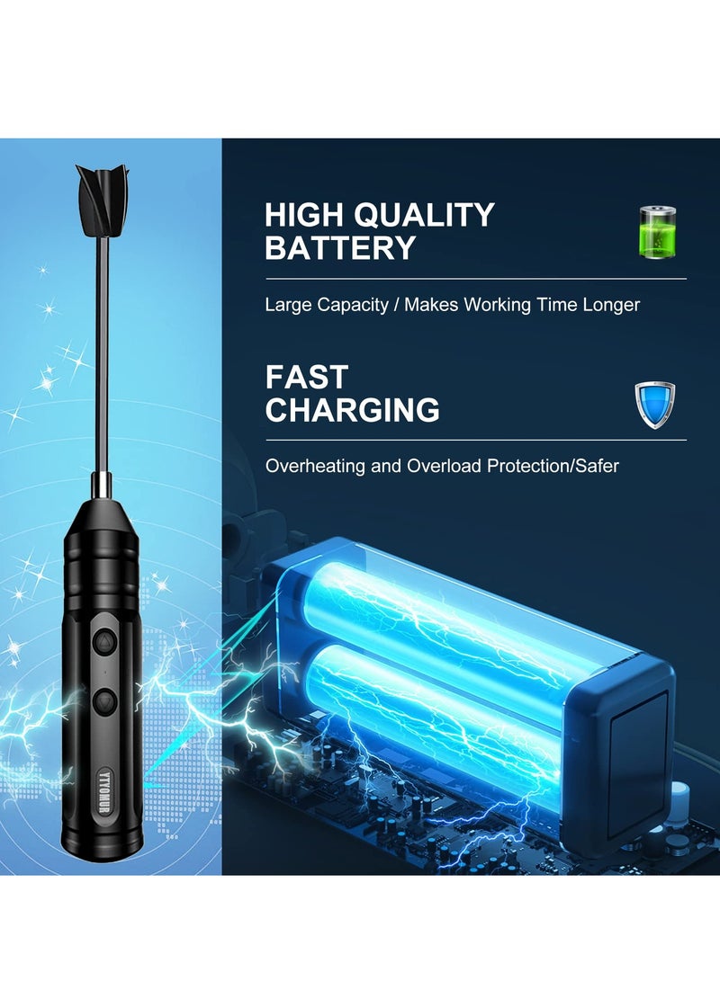 Handheld Rechargeable Epoxy Resin Mixer with 2 Paddles - Powerful Slow Motor for Bubble-Free Mixing in DIY Crafts, Jewelry, and Paint - Image 3