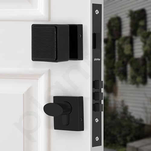 Plantex Heavy Duty Door Lock/Main Door Mortise Lock Handle/Handle Set for Home/Office/Door Accessories - (PT-011, Black) - Image 4